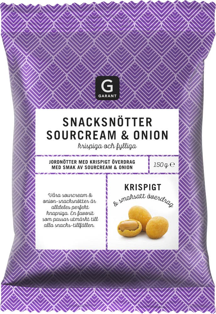 Garant Snacksnötter Sourcream & Onion