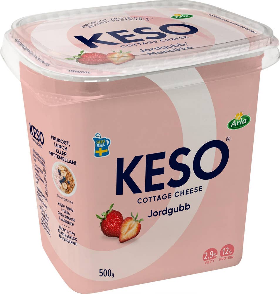 KESO® Keso Jordgubb 2,9% 500g Arla