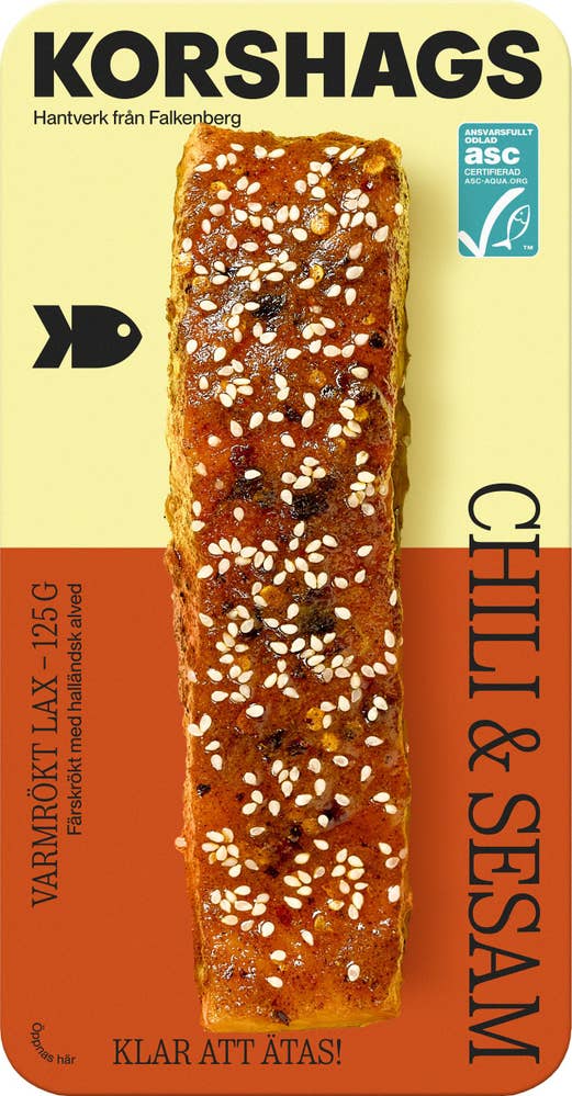 Korshags Varmrökt Lax Chili & Sesam ASC
