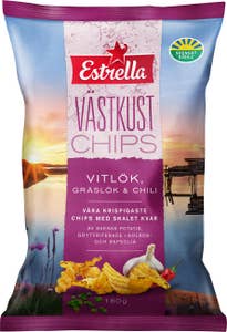 Estrella Västkustchips Vitlök, Gräslök & Chili