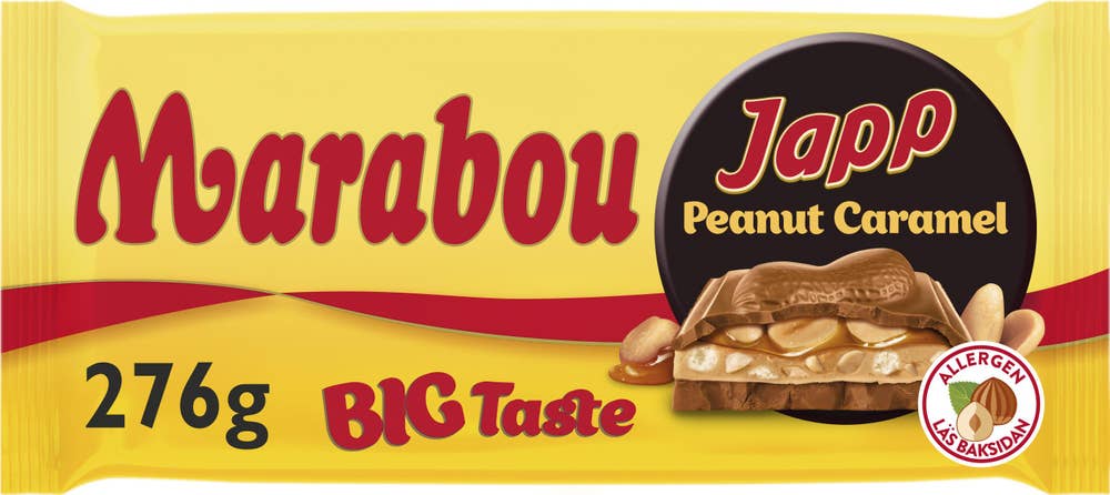 Marabou Chokladkaka Japp Peanut Caramel