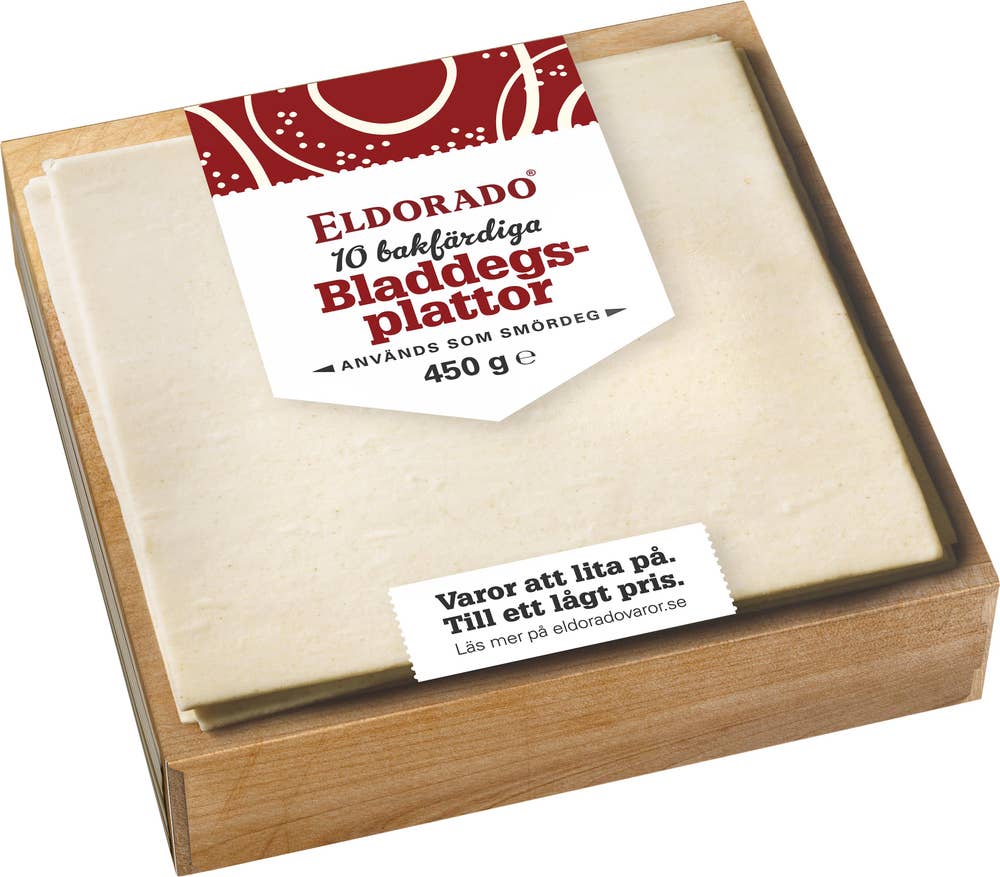Bladdegsplattor Fryst 10-p