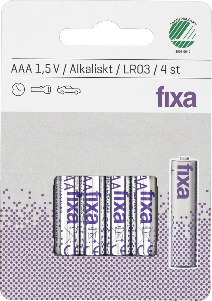 Fixa Batterier AAA