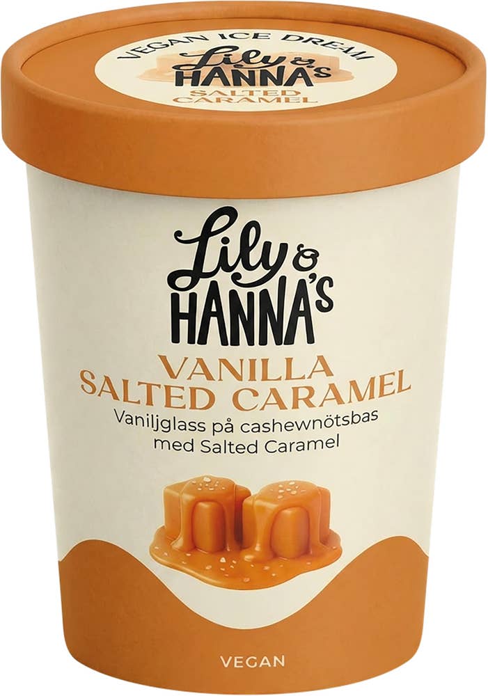 Lily & Hanna Vegansk Glass Vanilla Salted Caramel
