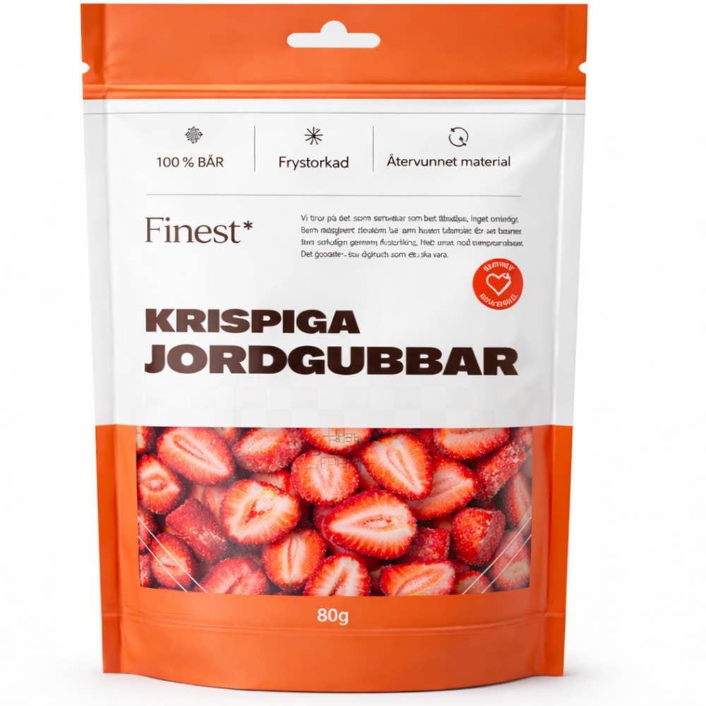 Finest Seasoning Krispiga Jordgubbar Frystorkad