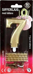 Party Pack Sifferljus 7 Guld