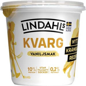 Lindahls Kvarg Vanilj 0,2% Utan Tillsatt Socker