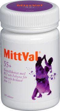 Mittval 55+ kosttillskott, Tablett, 100 st