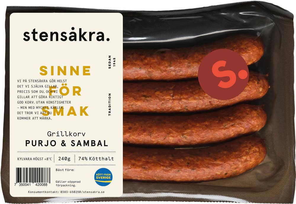 Stensåkra Grillkorv Purjolök & Sambal Oelek