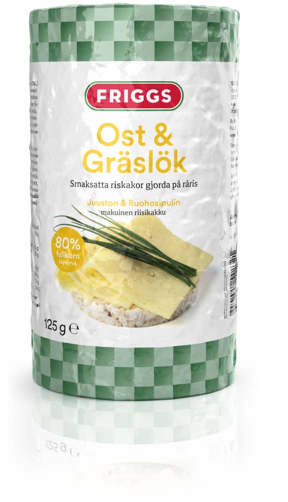Friggs Riskakor Ost & Gräslök Friggs