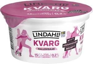 Lindahls Kvarg Hallon 0,2% Utan Tillsatt Socker