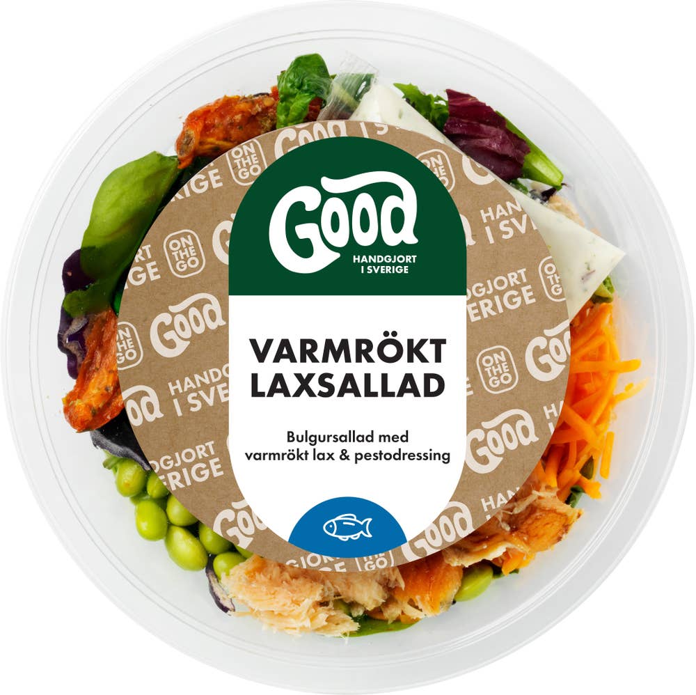 Sallad Varmrökt Lax
