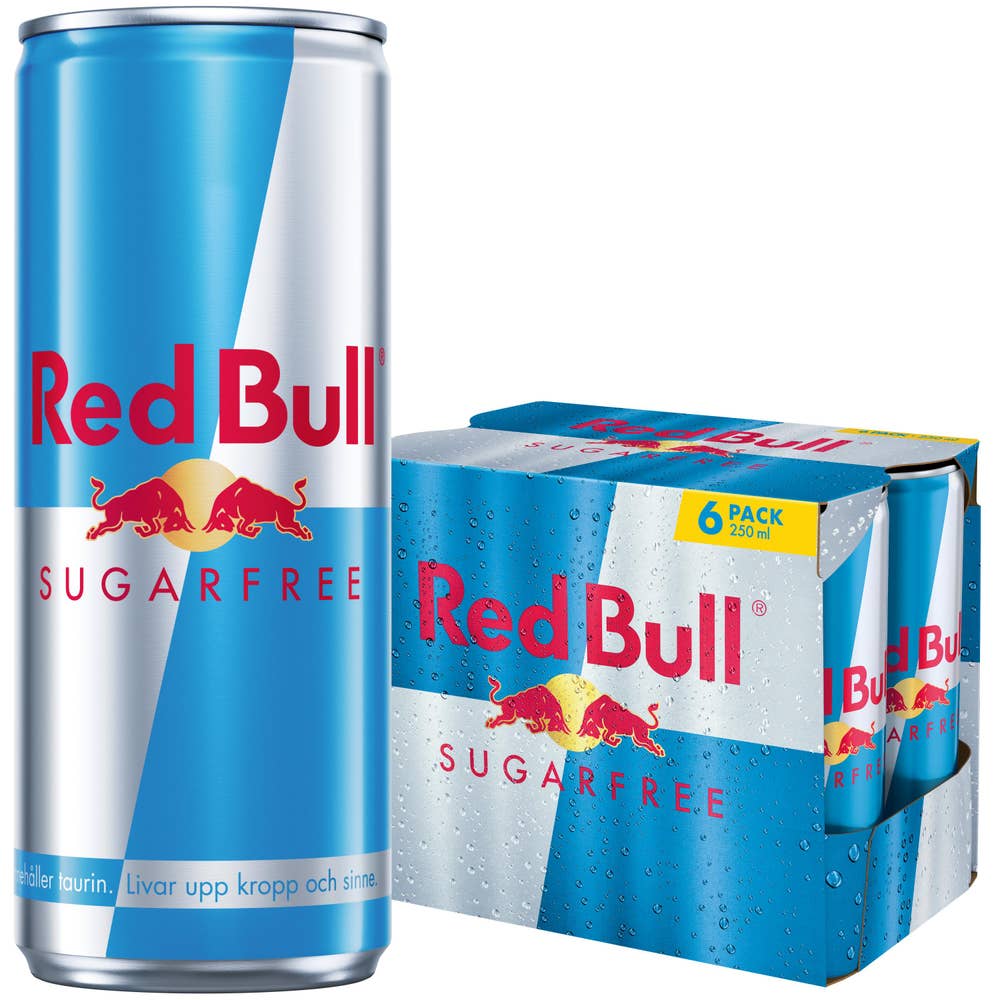 Red Bull Energidryck Sockerfri 6x250ml