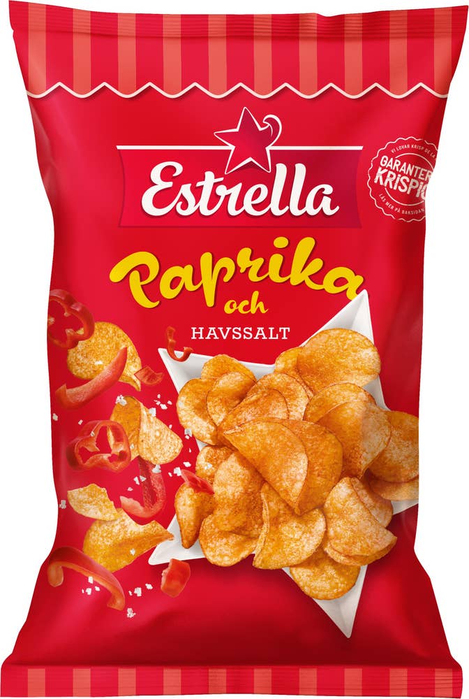Estrella Chips Paprika & Havssalt
