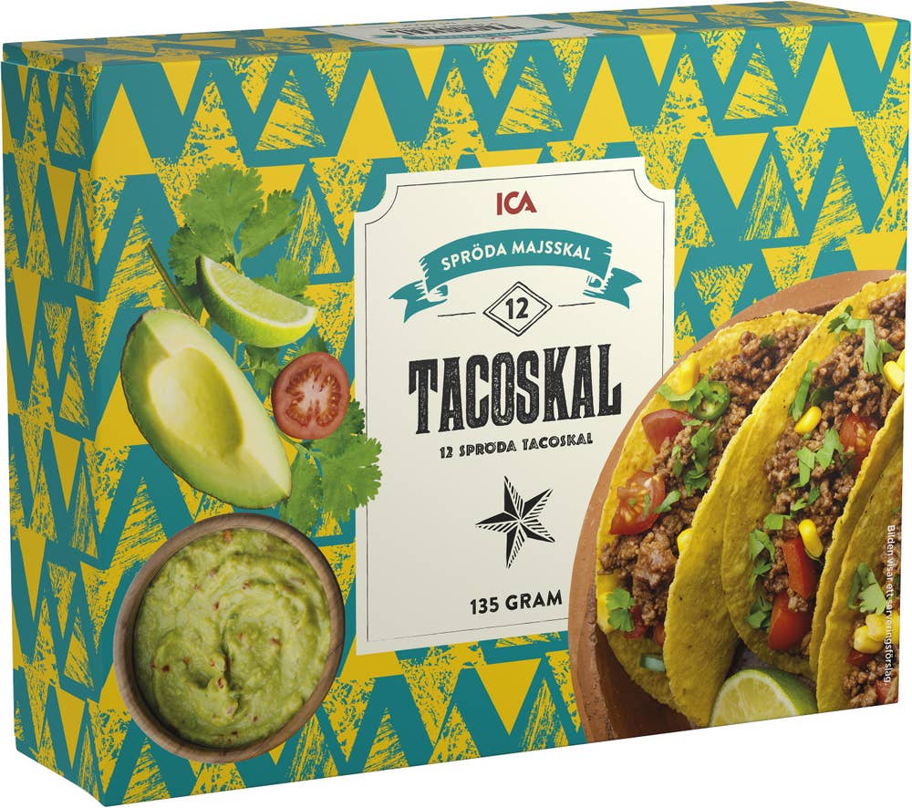 Ej sorterad Tacoskal 12 st Ica