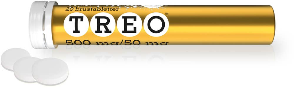 Treo Brustablett Acetylsalicylsyra/Koffein 500mg/50mg