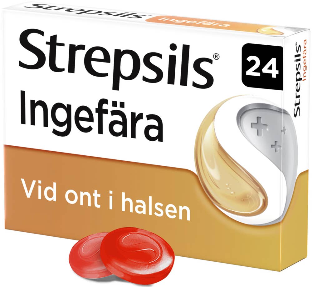Strepsils Sugtablett Ingefära Diklorobensylalkohol/Amylmetakresol
