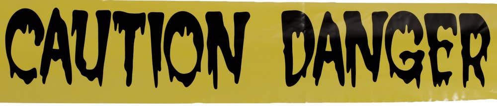Hedlundgruppen Banderoll Caution Danger 610x7cm