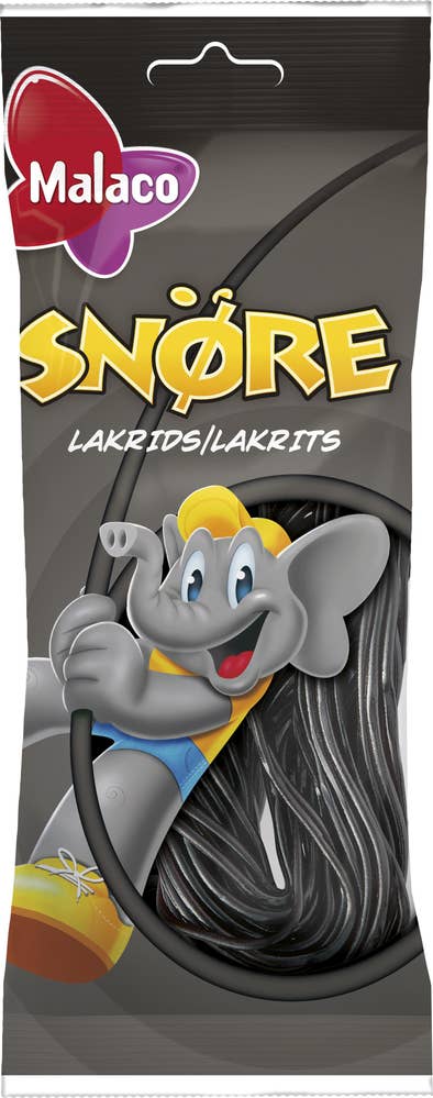 Ej sorterad Snören lakrits påse Malaco