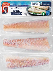 Findus Torskfiléer MSC Fryst 3x125g