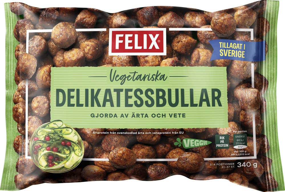 Felix Delikatessbullar Vegetariska Fryst