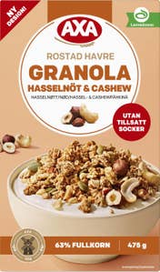 AXA Granola Hasselnötter & Cashewnötter