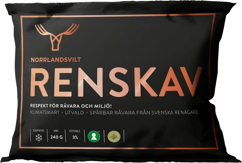 Norrlandsvilt Renskav Fryst