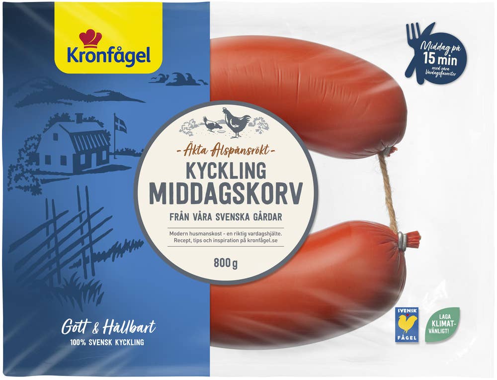 Kronfågel Kyckling Middagskorv