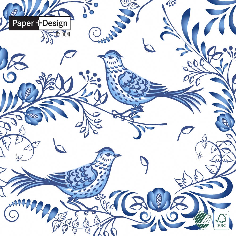 Duni Servett Porslinsfågel 3-lags 33x33cm