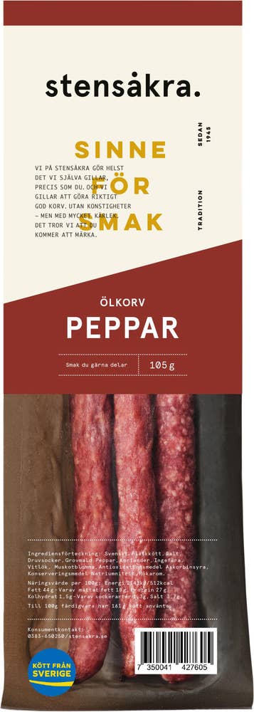 Ölkorv Peppar