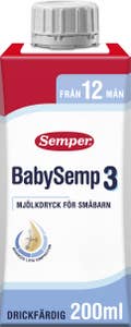 Semper BabySemp 3 Drickfärdig Mjölkdryck 12M