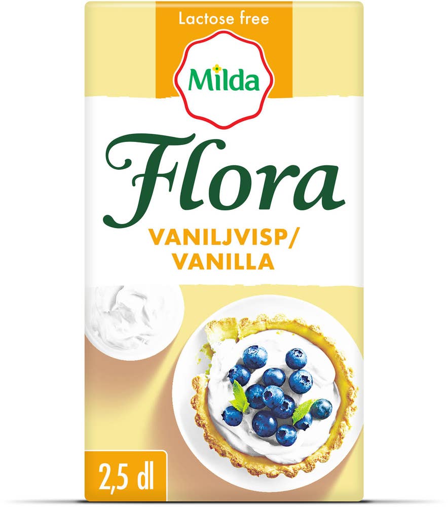 Flora by Milda Vaniljvisp 12% Laktosfri