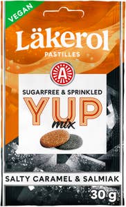 Läkerol Halstabletter Yup Salt Karamell & Lakrits Sockerfri