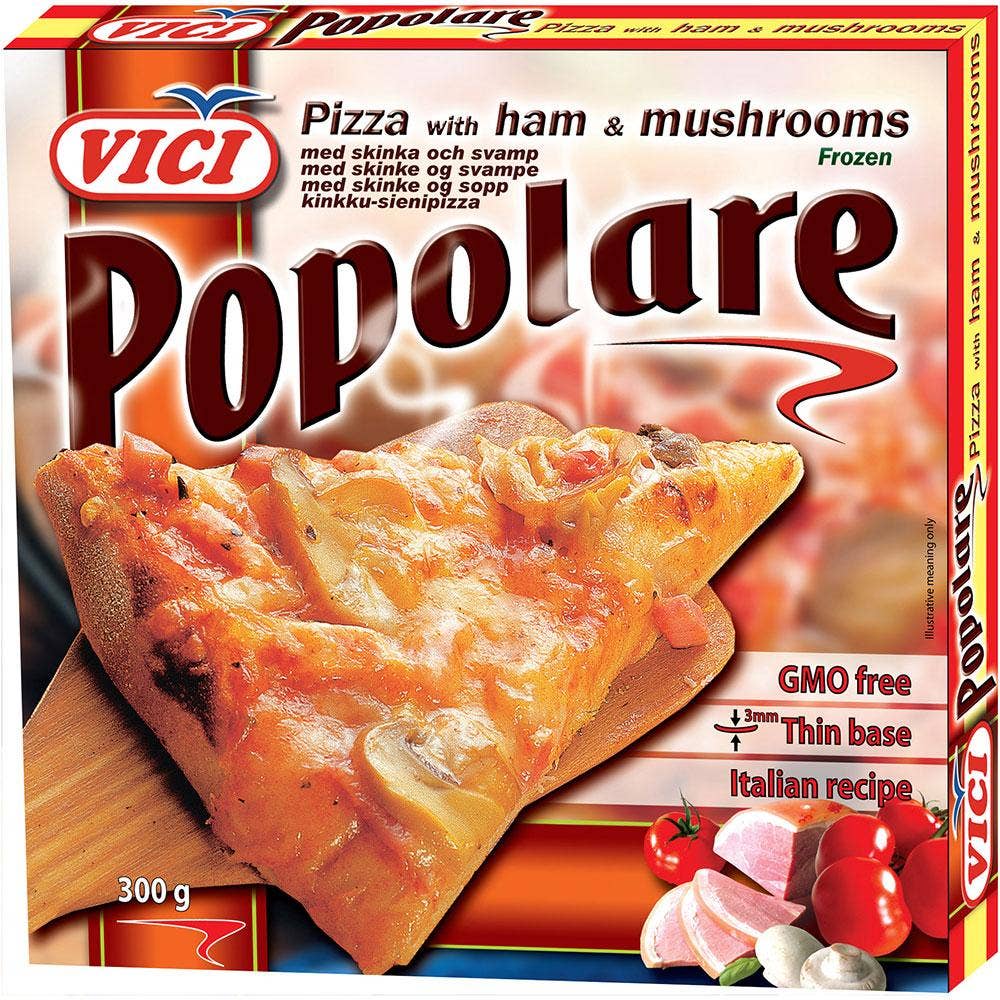 Vici Pizza Skinka/Svamp Fryst Vici