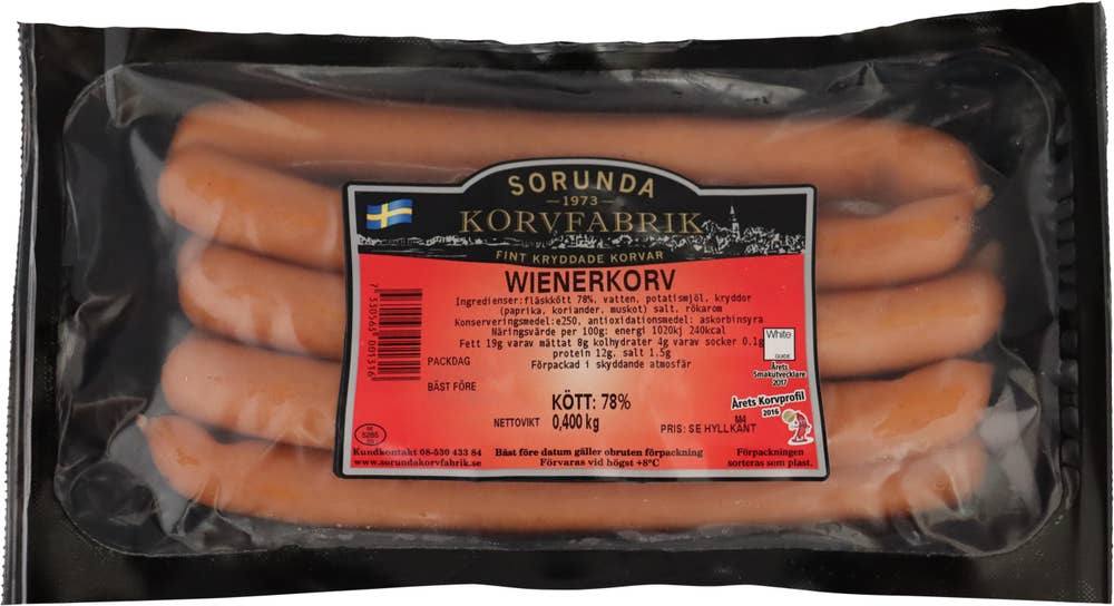 Sorunda korvfabrik Wienerkorv 7-p