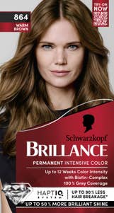 Brillance Hårfärg 864 Warm Brown