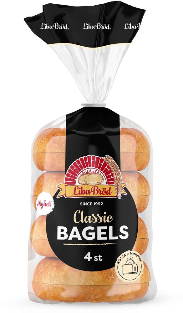 Liba Bröd Bagels Classic 4-p