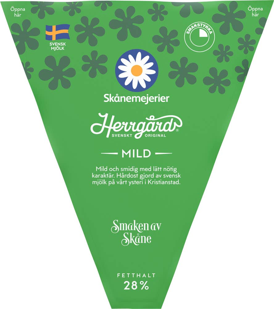 Skånemejerier Herrgård® Mild 28%