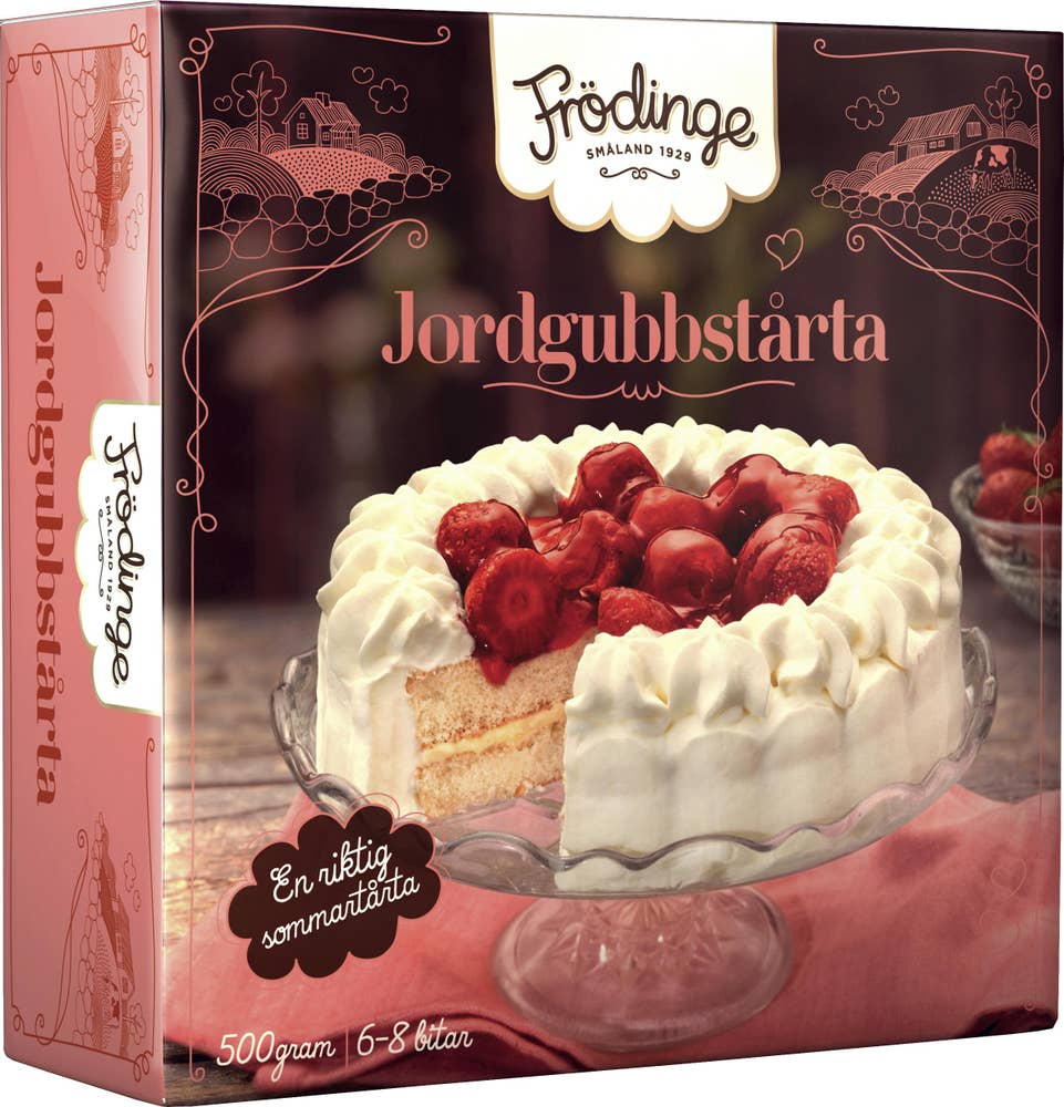 Frödinge Fryst Jordgubbstårta Frödinge