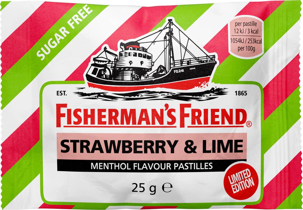 Fisherman's Friend Halstabletter Strawberry & Lime Sockerfri