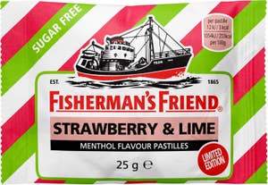 Fisherman's Friend Halstabletter Strawberry & Lime Sockerfri