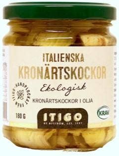 Itigo Kronärtskockor i Olja EKO/KRAV