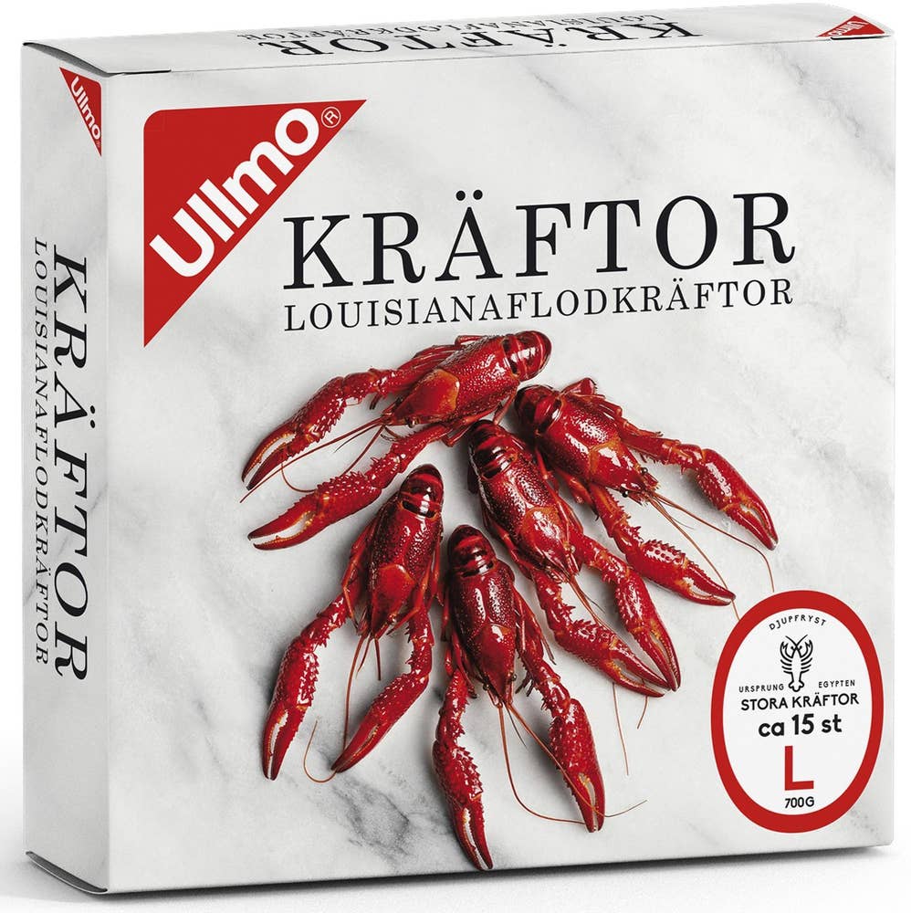 Ullmo Louisianaflodkräftor Stora ca 15 st Fryst