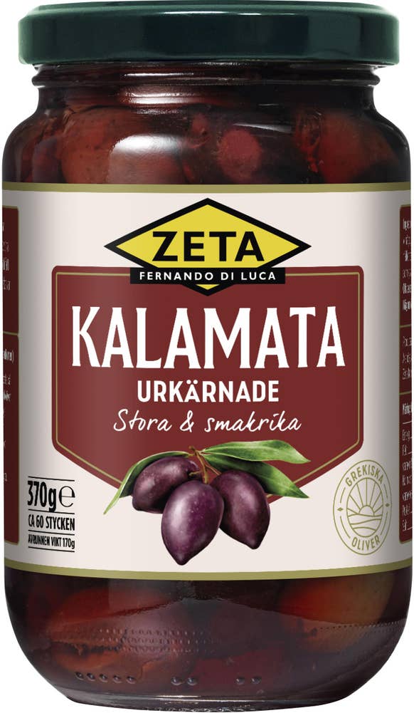 Zeta Kalamata Oliver utan Kärnor