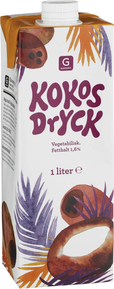 Garant Kokosdryck Utan Tillsatt Socker