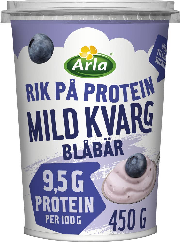 Mild Kvarg Blåbär Utan Tillsatt Socker 0,2%
