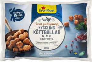 Kronfågel Kycklingköttbullar Frysta