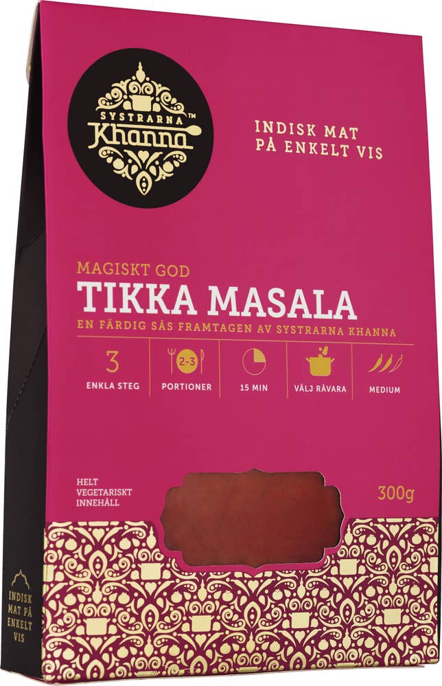 Systrarna Khanna Färdig Sås Tikka Masala Systrarna Khanna