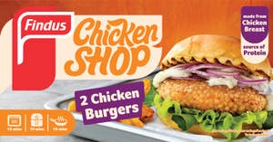 Findus Chicken Burgers Fryst