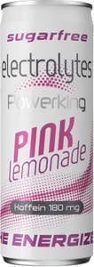 Powerking Energidryck Electrolytes Pink Lemonade Sockerfri